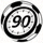 90分钟足球网官方logo，蓝色足球图标